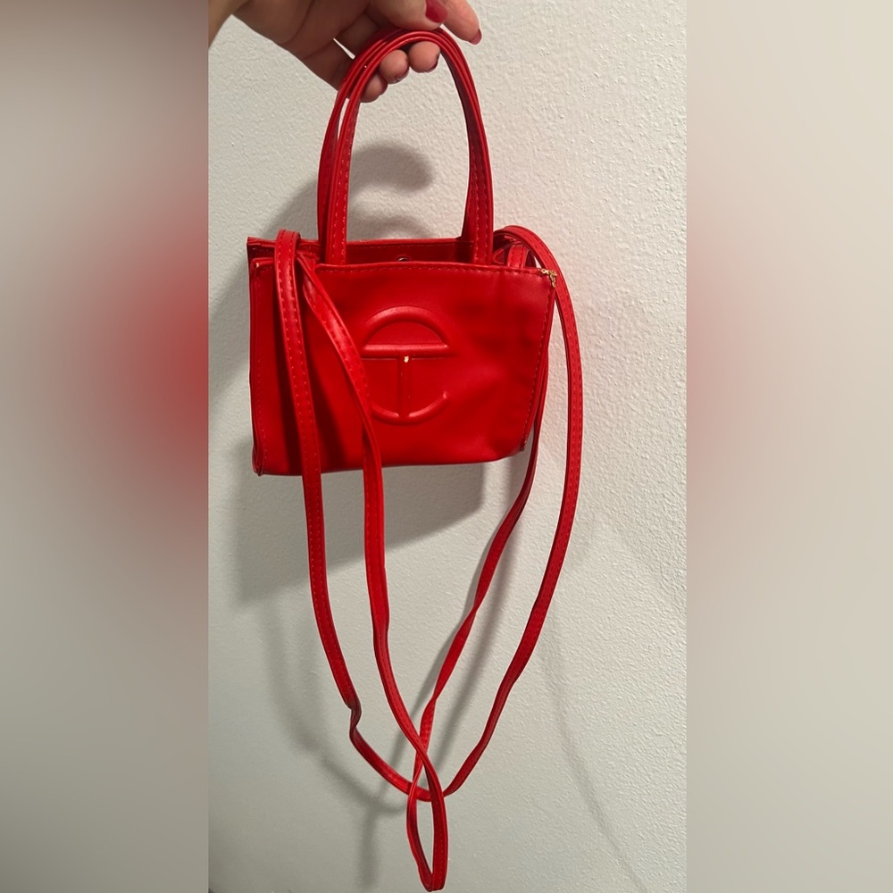 Telfar Red Small Shopping Bag